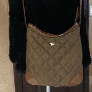 Authentic Burberry quilted crossbody handbag